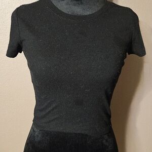 Gray Fitted Short Sleeve T-Shirt